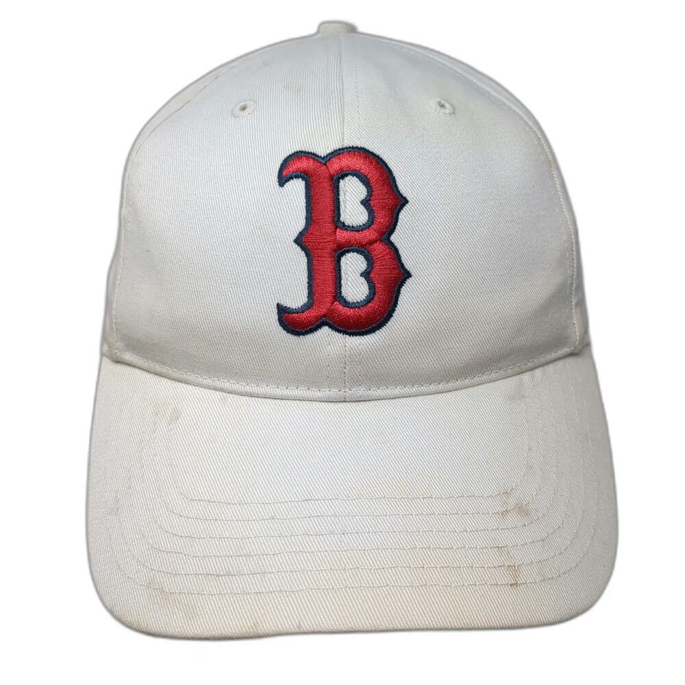 Boston Red Sox MLB T.E.I. White Baseball Cap One Size Cotton Strapback Logo Hat